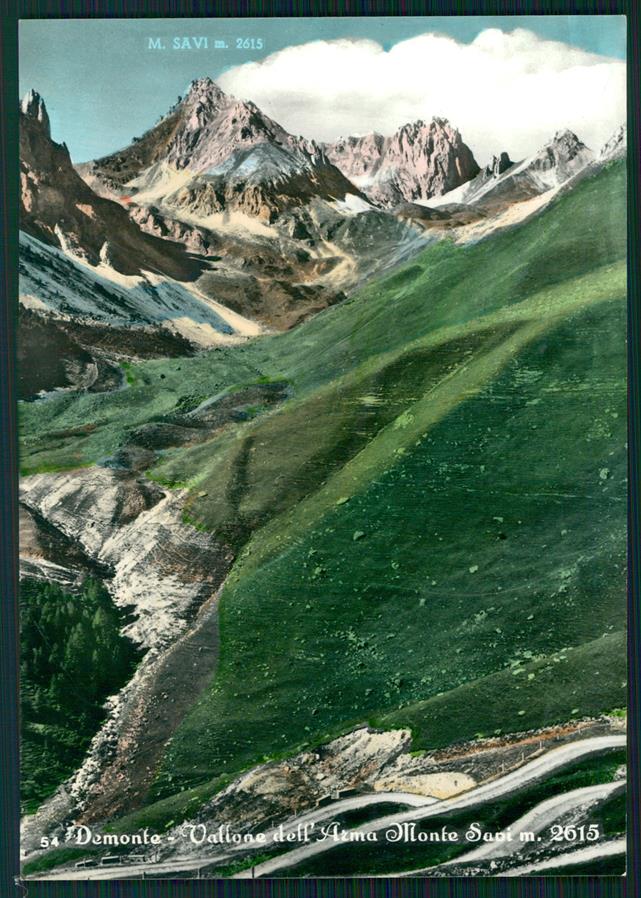 Cuneo Demonte Monte Savi PIEGA Foto FG cartolina MZ0596 – fronte