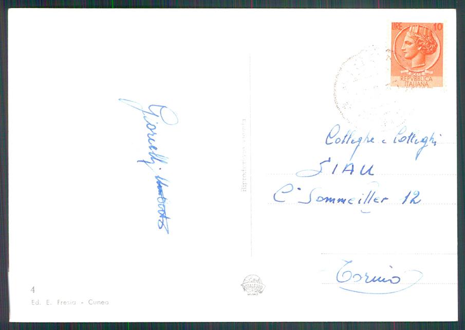 Cuneo Aisone Foto FG cartolina MZ0597 – retro