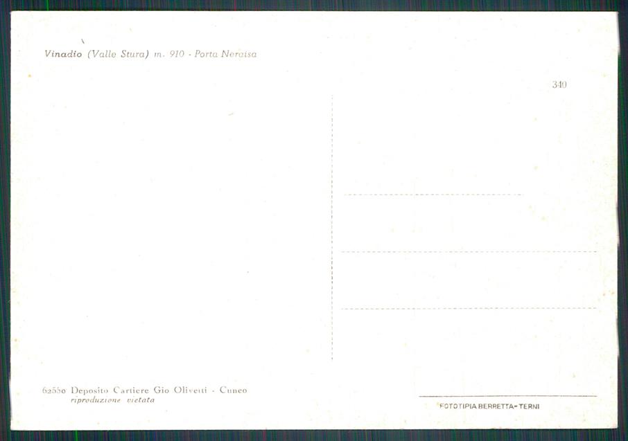 Cuneo Vinadio FG cartolina MZ0605 – retro