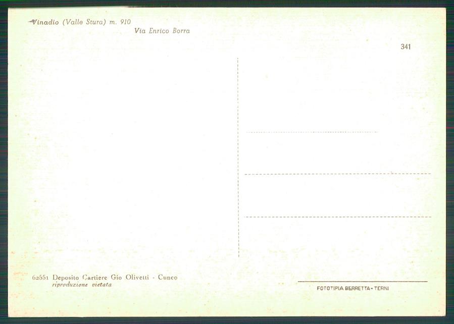 Cuneo Vinadio FG cartolina MZ0610 – retro