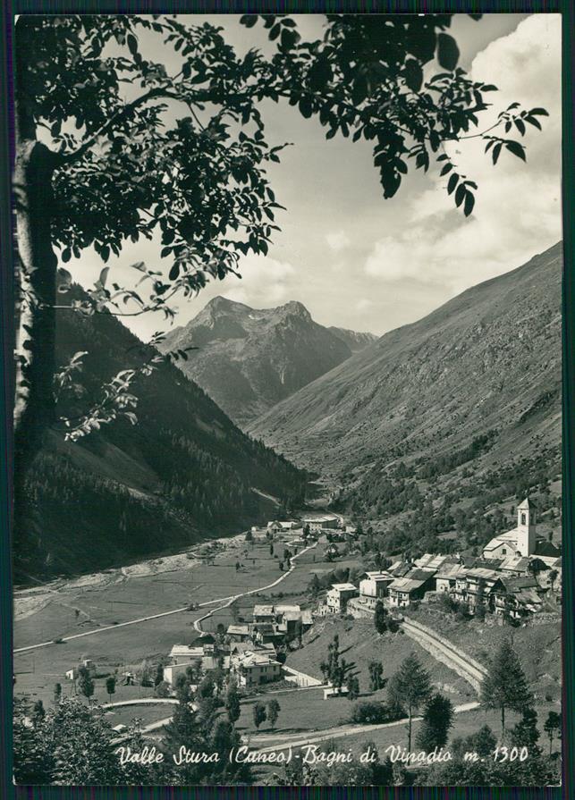 Cuneo Vinadio Bagni di Foto FG cartolina MZ0622 – fronte