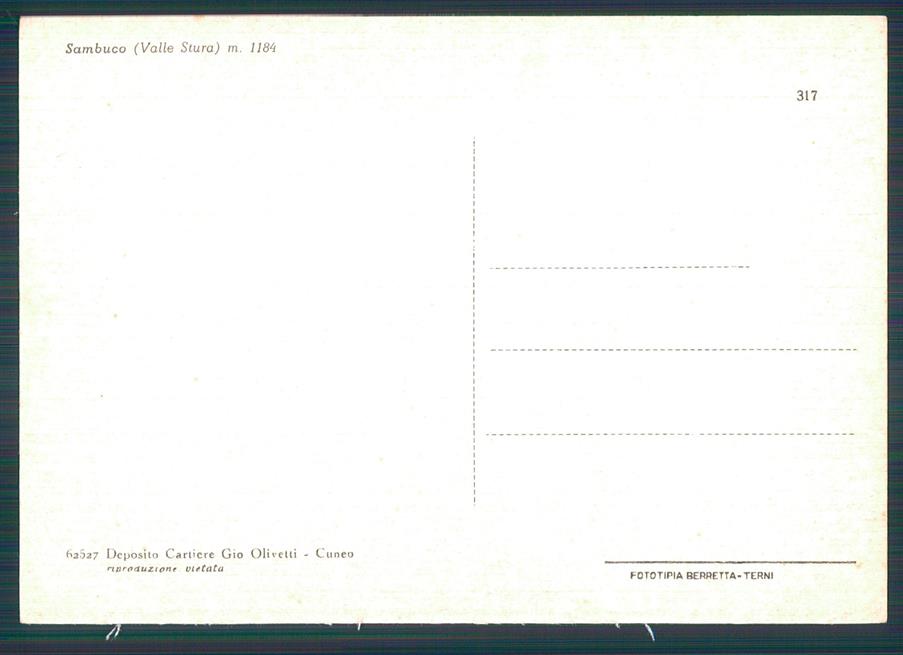 Cuneo Sambuco FG cartolina MZ0638 – retro