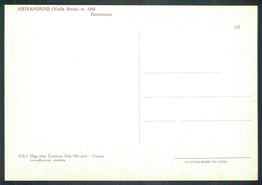 Cuneo Pietraporzio FG cartolina MZ0640 – retro