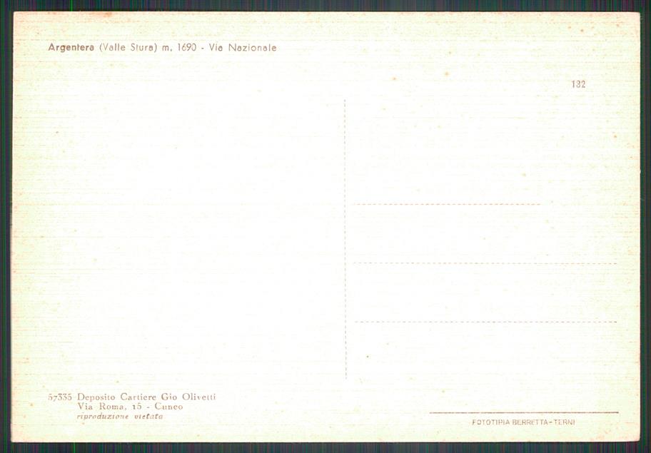 Cuneo Argentera Auto FG cartolina MZ0650 – retro