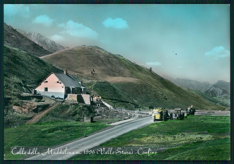 Cuneo Argentera Colle della Maddalena Corriera Foto FG cartolina MZ0657 – fronte