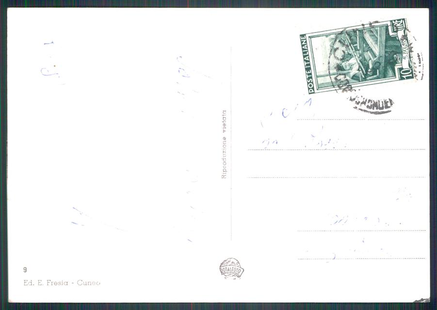 Cuneo Argentera Frontiera Italo Francese Carabinieri Foto FG cartolina MZ0674 – retro