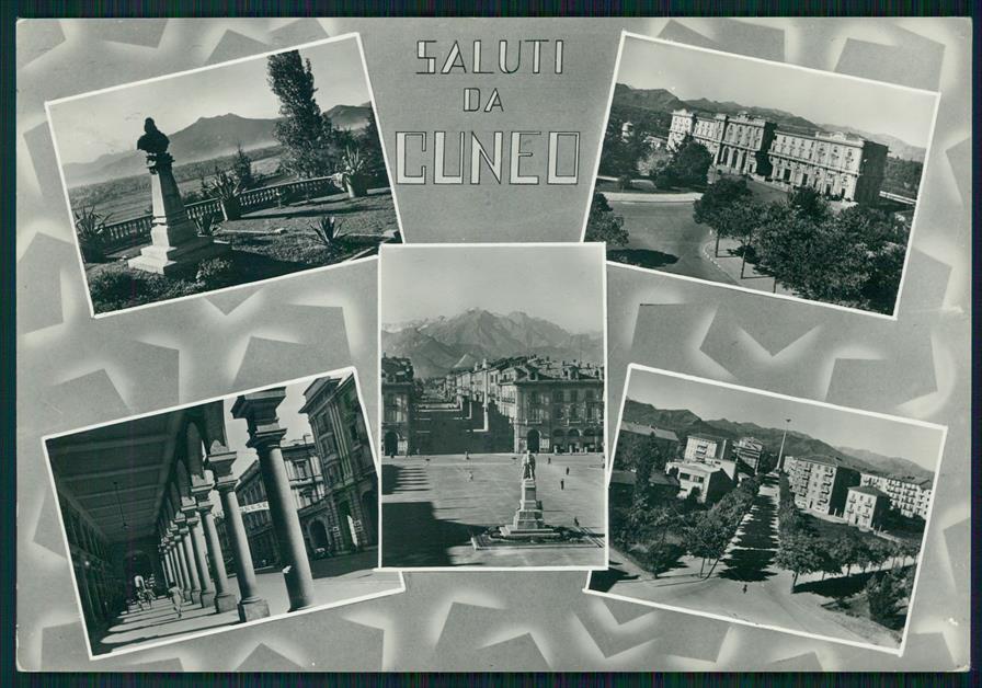 Cuneo città Saluti da Foto FG cartolina MZ0681 – fronte
