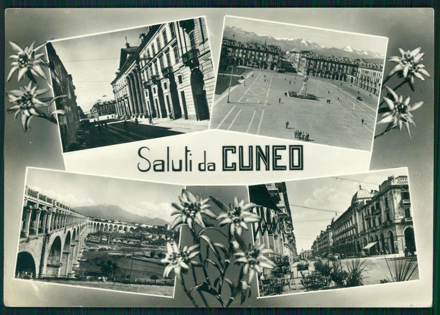 Cuneo città Saluti da Foto FG cartolina MZ0682 – fronte