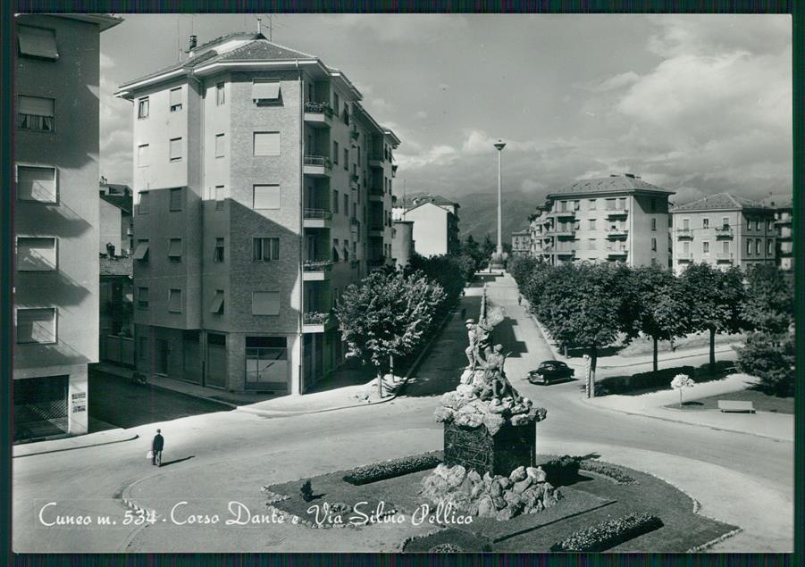 Cuneo città Via Silvio Pellico Alpini Foto FG cartolina MZ0686 – fronte