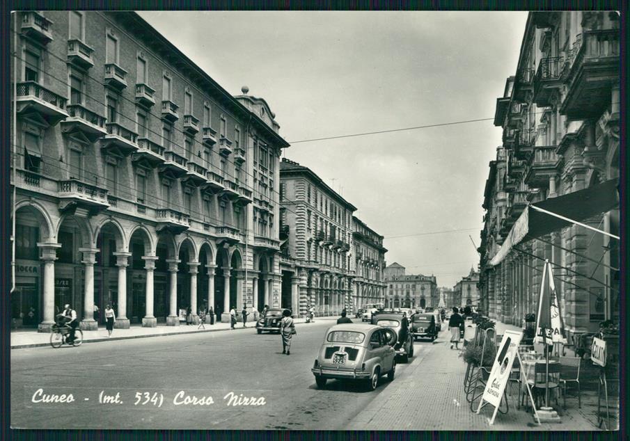 Cuneo città Corso Nizza Auto Foto FG cartolina MZ0699 – fronte