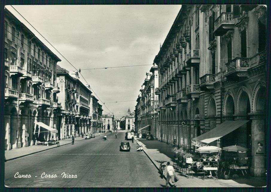 Cuneo città Corso Nizza Auto Foto FG cartolina MZ0704 – fronte