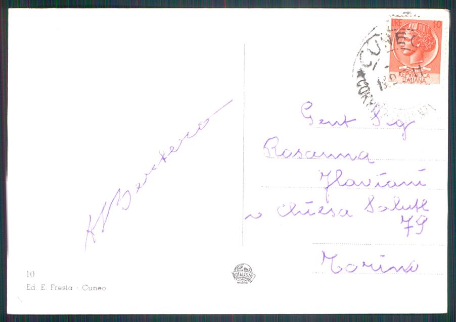Cuneo città Corso Nizza Auto Foto FG cartolina MZ0709 – retro
