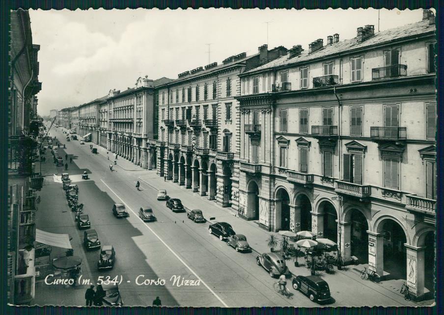Cuneo città Corso Nizza Auto Foto FG cartolina MZ0712 – fronte