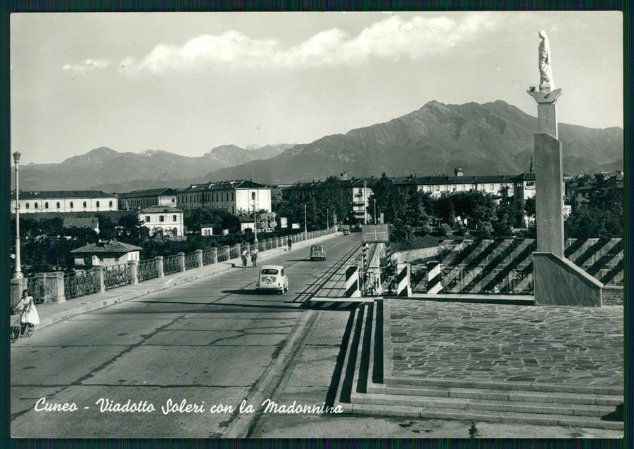 Cuneo città Viadotto Saleri Auto Foto FG cartolina MZ0725 – fronte