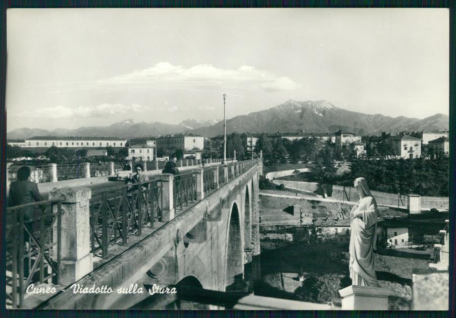 Cuneo città Viadotto sulla Stura Foto FG cartolina MZ0726 – fronte