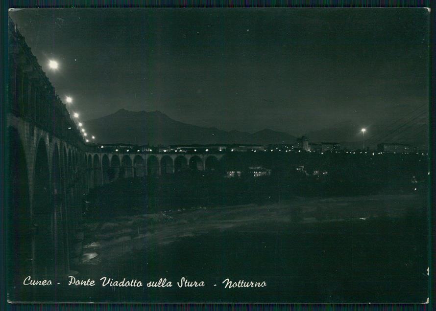 Cuneo città Viadotto sulla Stura Foto FG cartolina MZ0728 – fronte