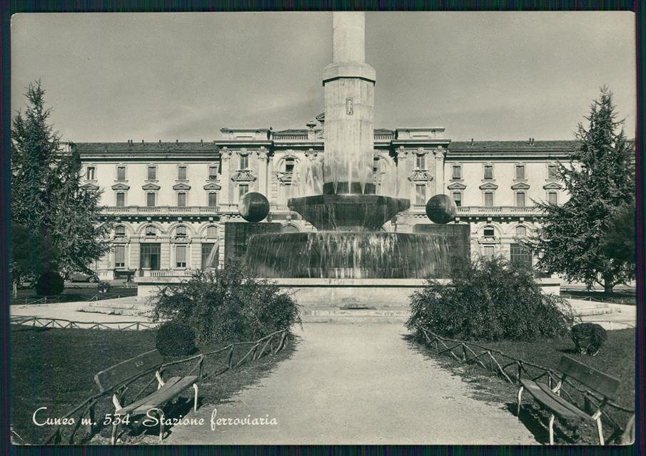 Cuneo città Stazione PIEGHINA Foto FG cartolina MZ0734 – fronte