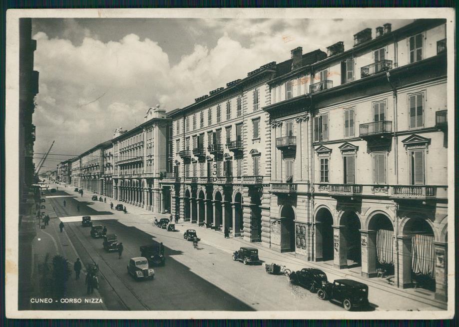 Cuneo città Corso Nizza Auto PIEGHINA Foto FG cartolina MZ0759 – fronte