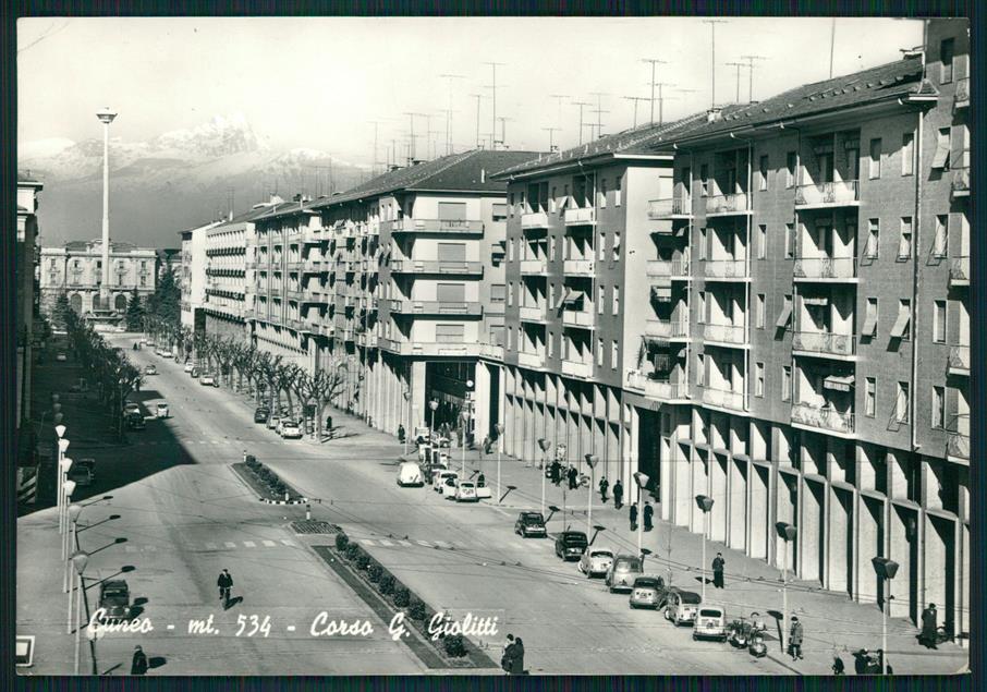 Cuneo città Corso Giolitti Auto PIEGHINA Foto FG cartolina MZ0774 – fronte