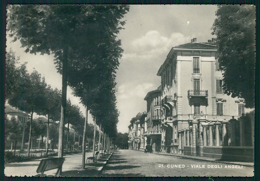 Cuneo città Viale degli Angeli Foto FG cartolina MZ0781 – fronte