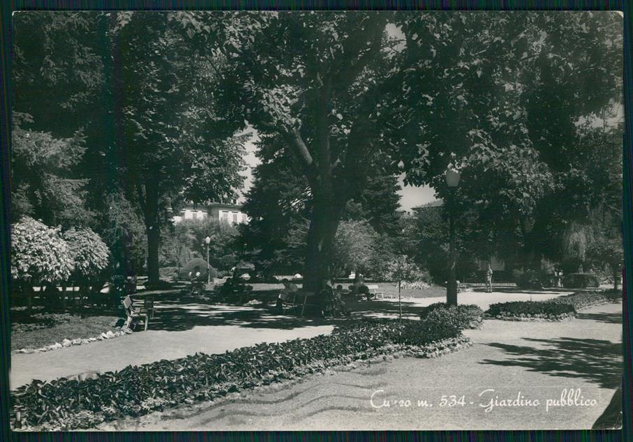 Cuneo città Giardino Pubblico Foto FG cartolina MZ0789 – fronte