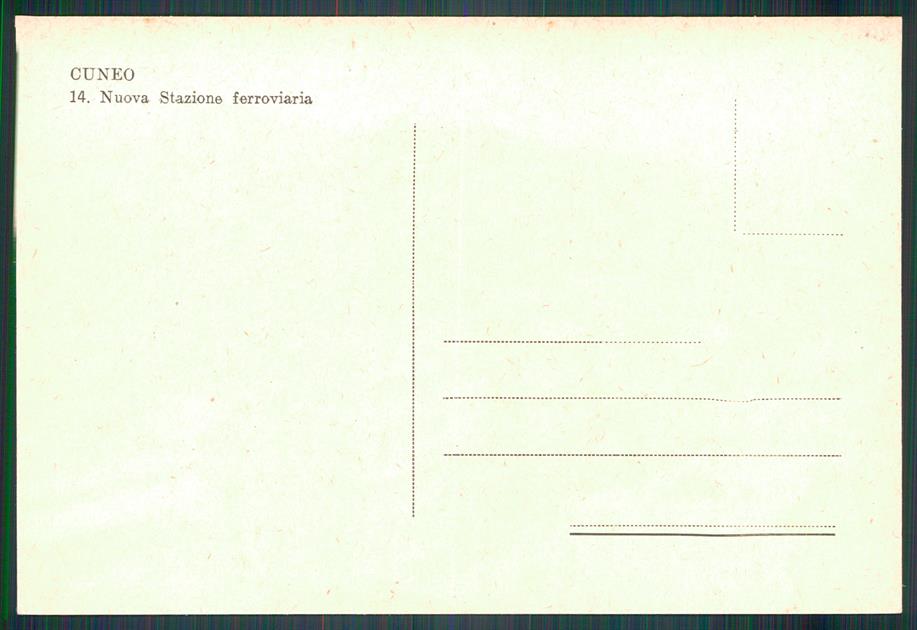 Cuneo città Stazione FG cartolina MZ0811 – retro