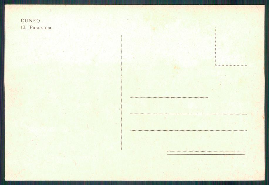 Cuneo città PIEGA FG cartolina MZ0818 – retro