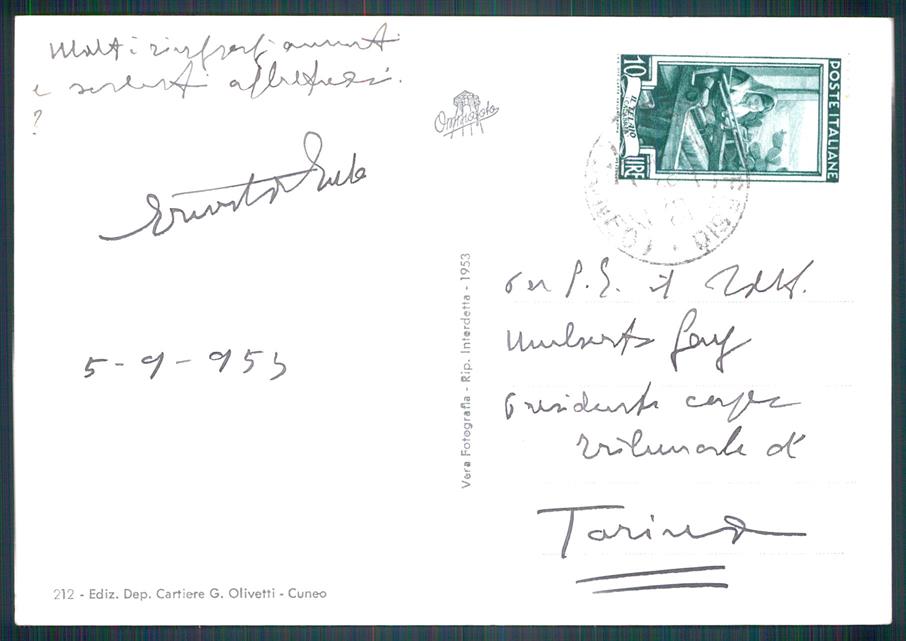 Cuneo Chiusa di Pesio Certosa di Foto FG cartolina MZ0832 – retro