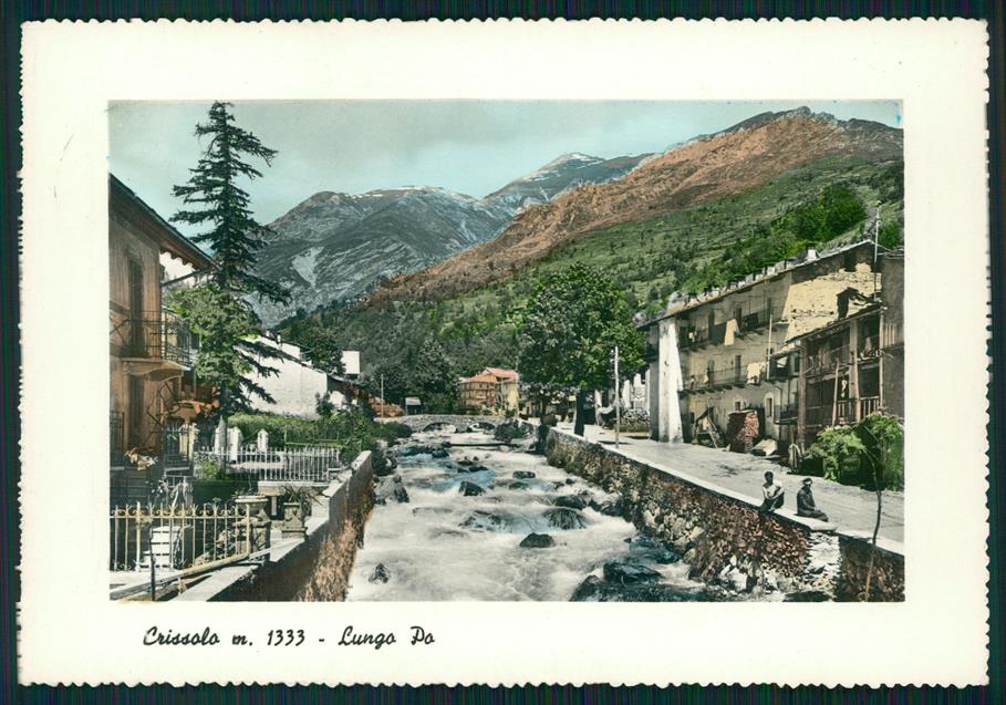 Cuneo Crissolo Lungo Po Foto FG cartolina MZ0833 – fronte