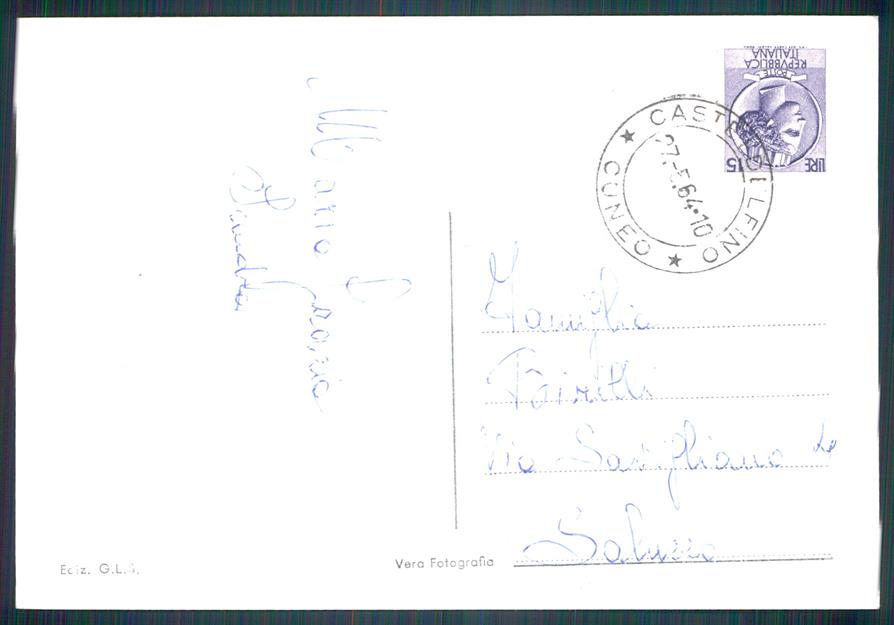 Cuneo Casteldelfino Foto FG cartolina MZ0836 – retro