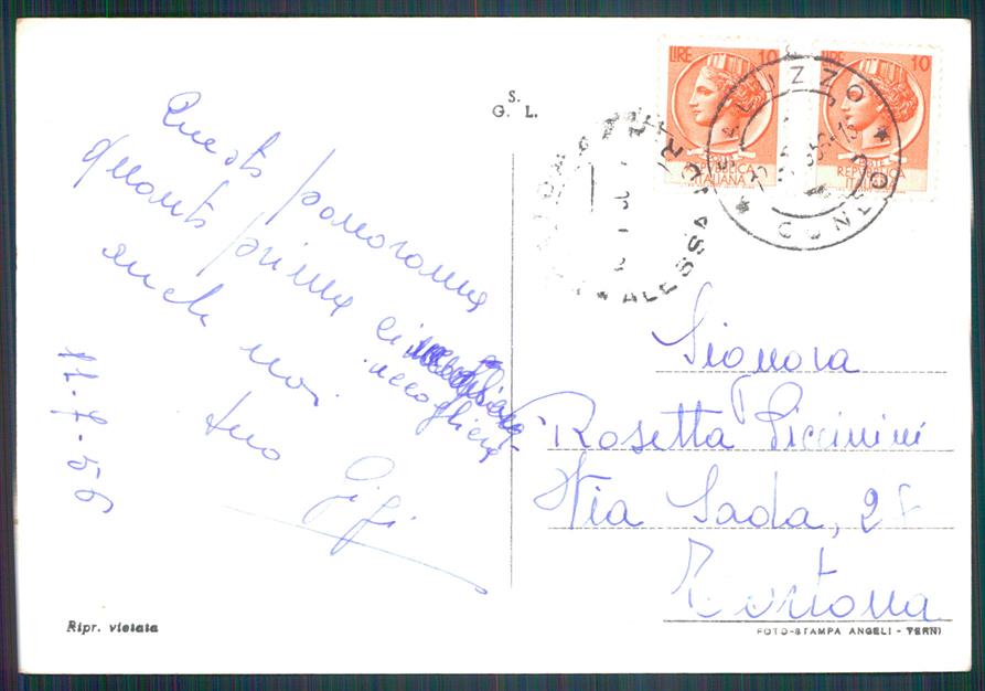 Cuneo Saluzzo PIEGHINA Foto FG cartolina MZ0845 – retro