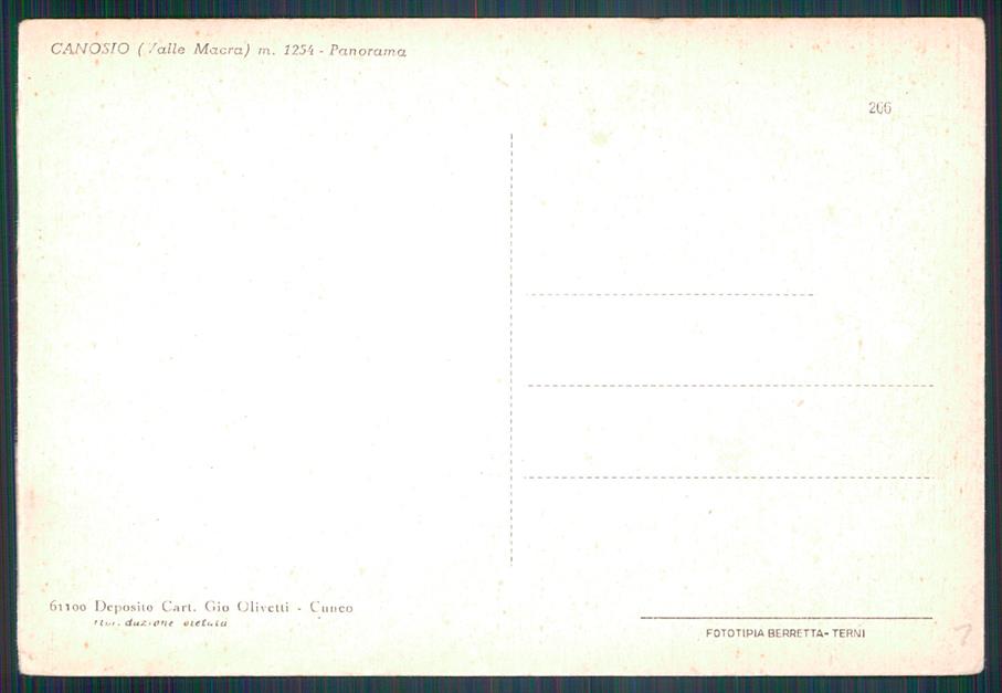 Cuneo Canosio FG cartolina MZ0856 – retro