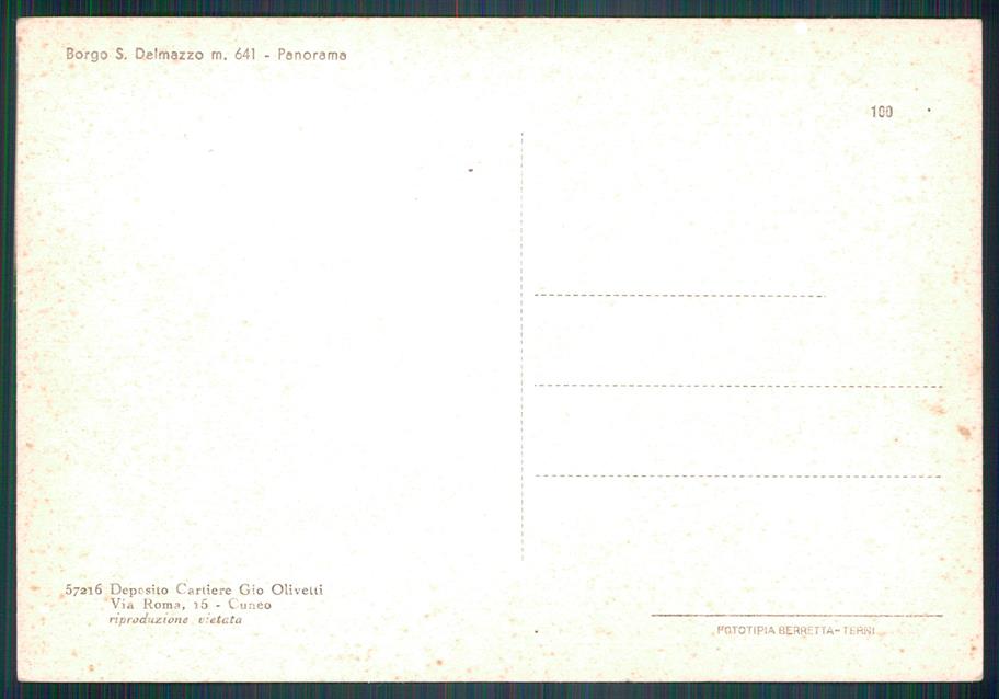 Cuneo Borgo San Dalmazzo FG cartolina MZ0859 – retro