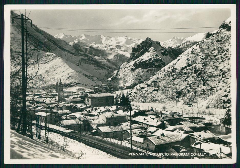 Cuneo Vernante Nevicata Foto FG cartolina MZ0881 – fronte