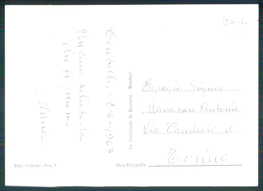 Cuneo Centallo Foto FG cartolina MZ0894 – retro