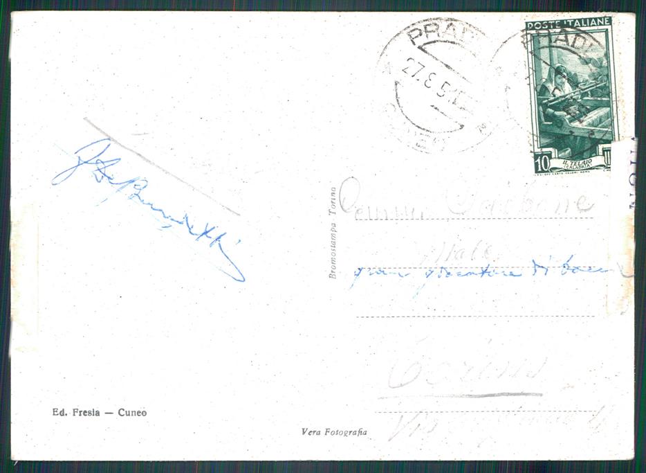 Cuneo Pradleves COLLA Foto FG cartolina MZ0899 – retro