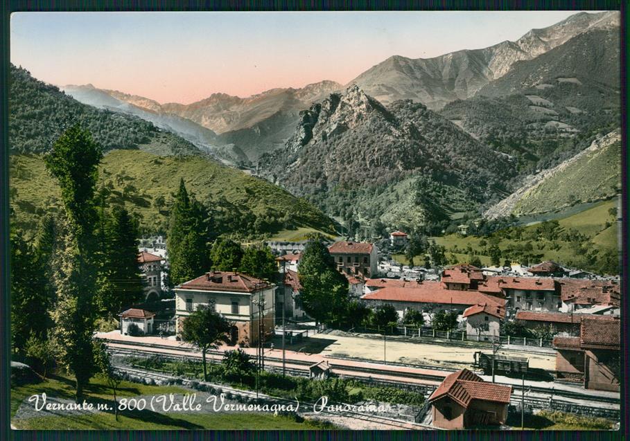 Cuneo Vernante Stazione PIEGA Foto FG cartolina MZ0904 – fronte