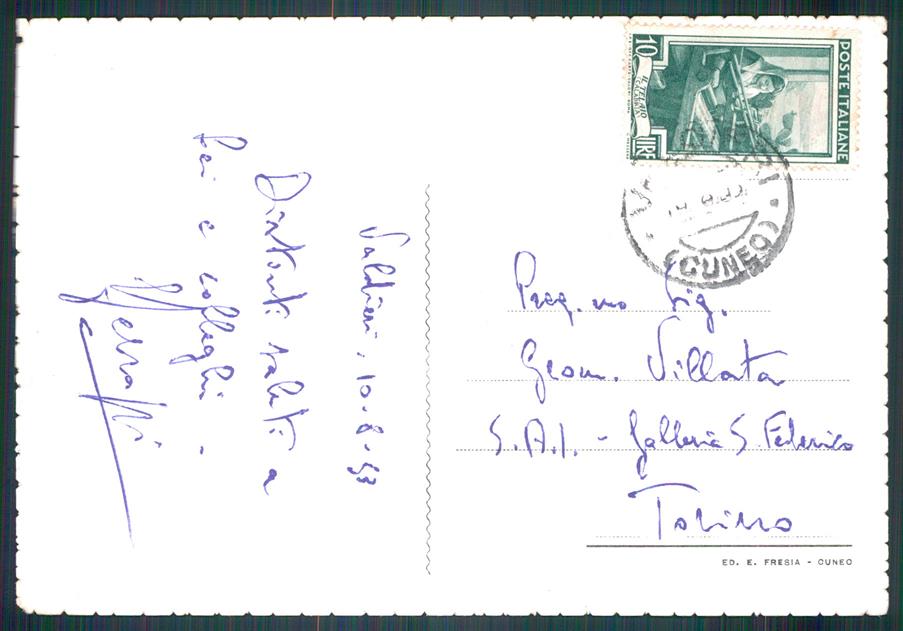 Cuneo Valdieri PIEGHINA FG cartolina MZ0921 – retro