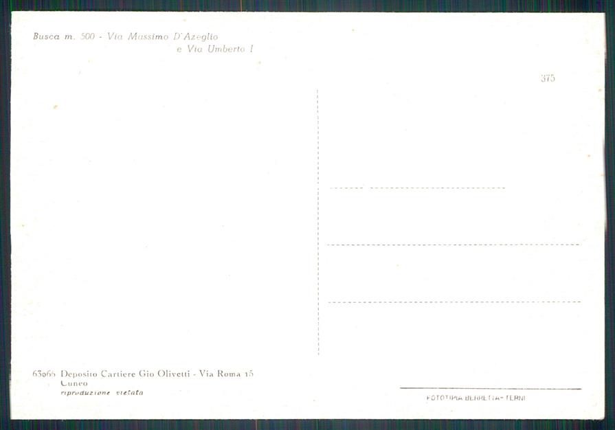 Cuneo Busca FG cartolina MZ0936 – retro