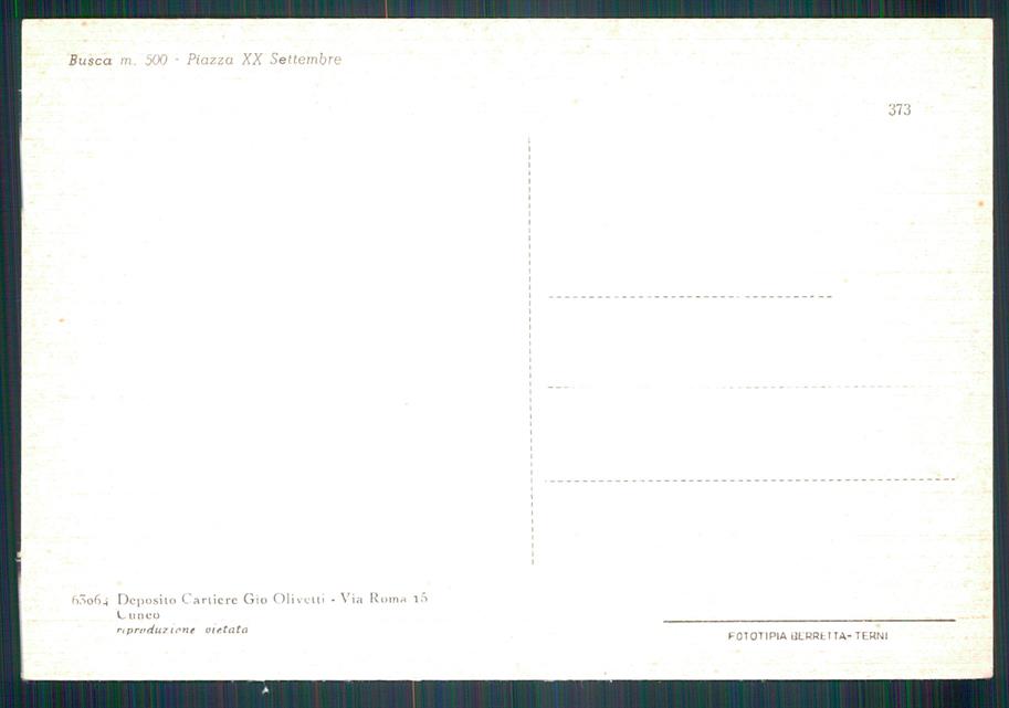Cuneo Busca Auto FG cartolina MZ0937 – retro
