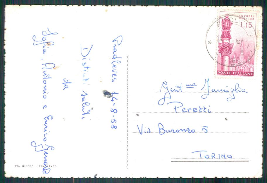 Cuneo Pradleves PIEGHINA FG cartolina MZ0944 – retro