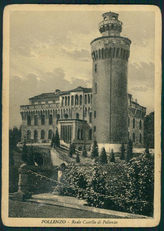 Cuneo Brà Pollenzo Castello Reale di PIEGHE FG cartolina MZ0961 – fronte