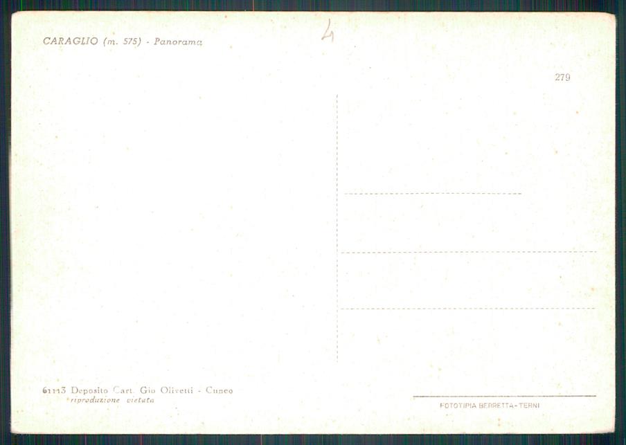 Cuneo Caraglio FG cartolina MZ0974 – retro
