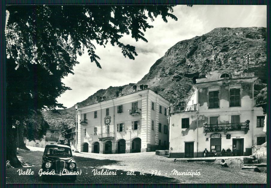 Cuneo Valdieri Valle Gesso Auto Municipio Foto FG cartolina MZ0984 – fronte