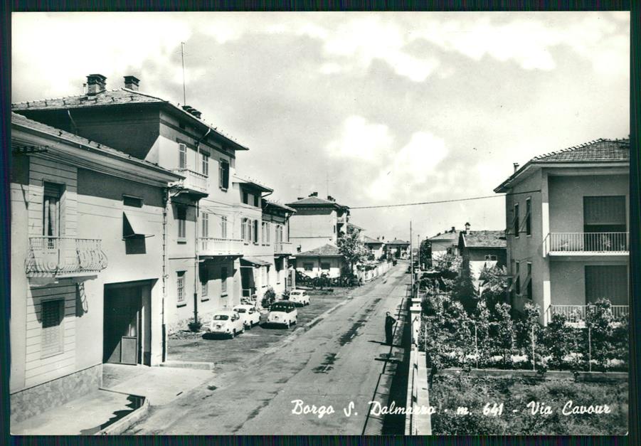 Cuneo Borgo San Dalmazzo Auto Foto FG cartolina MZ1012 – fronte