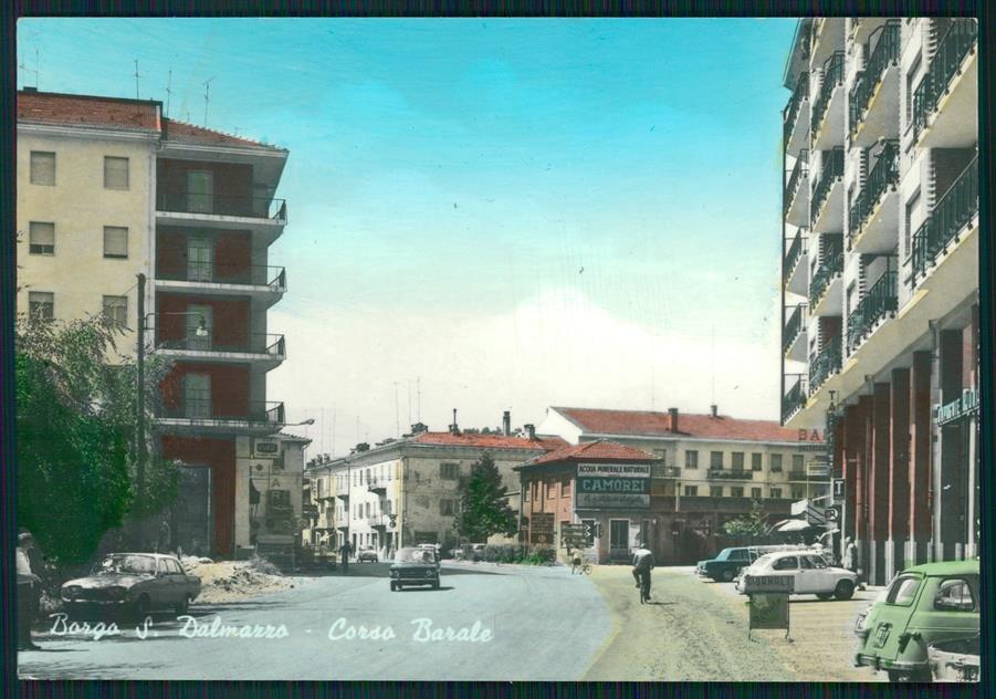 Cuneo Borgo San Dalmazzo Corso Baraloe Auto Foto FG cartolina MZ1013 – fronte