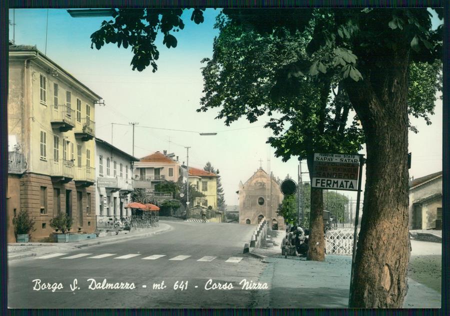 Cuneo Borgo San Dalmazzo Corso Nizza Foto FG cartolina MZ1020 – fronte