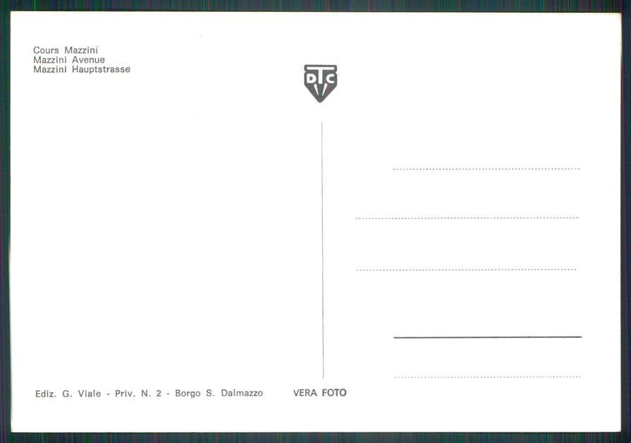 Cuneo Borgo San Dalmazzo Corso Mazzini Foto FG cartolina MZ1022 – retro