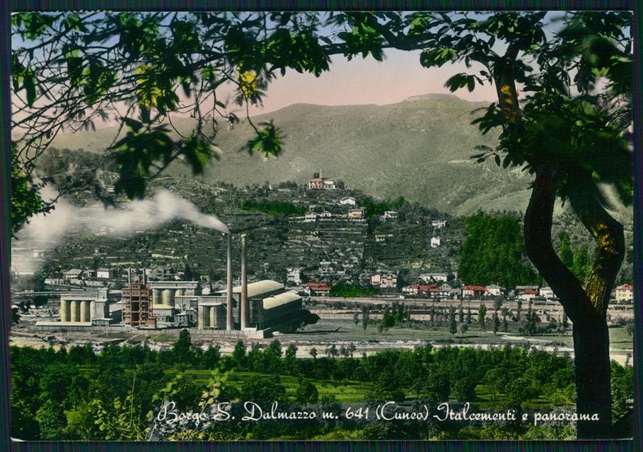 Cuneo Borgo San Dalmazzo Italcementi Foto FG cartolina MZ1025 – fronte