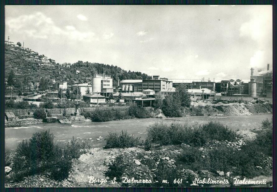 Cuneo Borgo San Dalmazzo Italcementi Foto FG cartolina MZ1028 – fronte